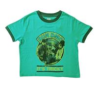It´s Tricky Record Vintage Crop Top Run DMC Green XL