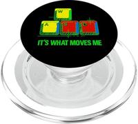 It’s What Moves Me Funny Gaming Vintage WASD PC Gamer PopSockets PopGrip for MagSafe