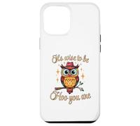 It’s Wise to Be Hoo You Are Inspirational Owl Pun Fun Case for iPhone 12 Pro Max