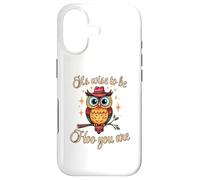 It’s Wise to Be Hoo You Are Inspirational Owl Pun Fun Case for iPhone 17