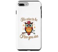 It’s Wise to Be Hoo You Are Inspirational Owl Pun Fun Case for iPhone 7 Plus/8 Plus