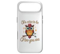 It’s Wise to Be Hoo You Are Inspirational Owl Pun Fun Case for iPhone Air