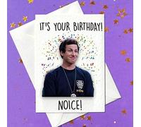 It’s Your Birthday - Noice! - Funny Birthday Card - Friends Happy Birthday Card - Birthday Cards Funny for Friends - Funny Birthday Cards for Men & Women - Jake Peralta Design