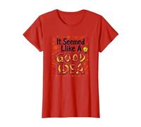 It Seemed Like A Good Idea - Witty Brainstorming Quote T-Shirt, Women, Red, L