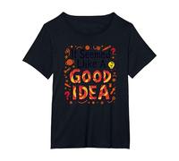 It Seemed Like A Good Idea - Witty Brainstorming Quote T-Shirt, Women's Plus, Black, 5X
