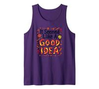 It Seemed Like A Good Idea - Witty Brainstorming Quote Tank Top, Men, Purple, S
