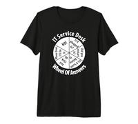IT Service Desk Wheel Answer Information Technology Men Premium T-Shirt