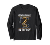 It Should Work in Theory Funny Robot Engineering Robotics Long Sleeve T-Shirt