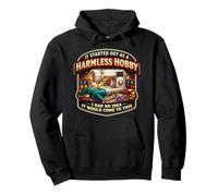 It Started Out As A Harmless Hobby Funny Quilting Sewing Pullover Hoodie