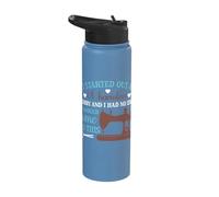 It Started Out As A Harmless Hobby Funny Sewing Stainless Steel Insulated Water Bottle