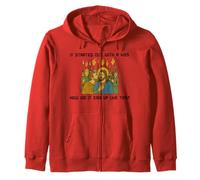 It started out with a kiss how did it end up like this Jesus Zip Hoodie