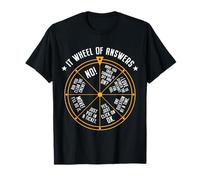 IT Support Wheel of Answers Tech Specialist Technician IT T-Shirt