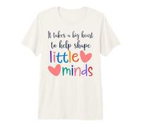 It Takes A Big Heart to Help Shape Little Minds Kindergarten Premium T-Shirt