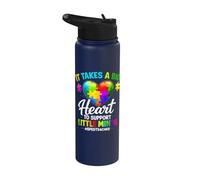 It Takes A Big Heart to Support Little Minds SPED Teacher Stainless Steel Insulated Water Bottle