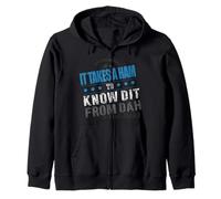 It Takes A Ham To Know Dit From Dah Funny Radio Operator Zip Hoodie