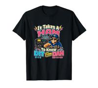 It Takes A Ham to Know Dit from Dah Ham Radio Value Graphic T-Shirt