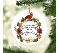 It Takes A Long Time To Grow An Old Friend Decoration Christmas Tree Pendant Funny Keepsake Crafts For Festival Friends Party 7.3Cm
