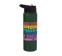 It Takes A Special Person to Hear What A Child Cannot Say Stainless Steel Insulated Water Bottle