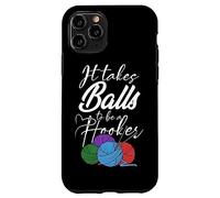 It Takes Balls To Be A Hooker Crochet All Day For Women Boho Case for iPhone 11 Pro