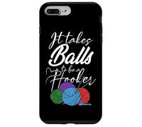 It Takes Balls To Be A Hooker Crochet All Day For Women Boho Case for iPhone 7 Plus/8 Plus