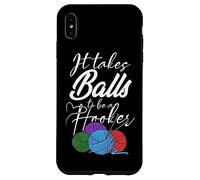 It Takes Balls To Be A Hooker Crochet All Day For Women Boho Case for iPhone XS Max