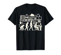 IT Technician Evolution Funny Tech Support Graphic T-Shirt