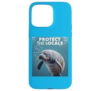 It time for Manatee Conservation "Protect the Locals" Sea L Case for iPhone 15 Pro Max