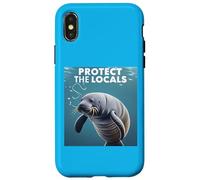 It time for Manatee Conservation "Protect the Locals" Sea L Case for iPhone X/XS
