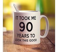 It Took me 90 Years to Look This Good Mug - Funny Gift for Birthday - Present for Him, Her, Mum, Dad, Brother, Sister, Friend - 11oz Ceramic Cup
