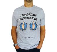 It Took__ Years - to Look This Good! - Select Your Birthday Funny 18th | 21st | 30th | 40th | 50th | 60th | 70th | 80th Custom Gift | Present Idea for Men T-Shirt Heather S
