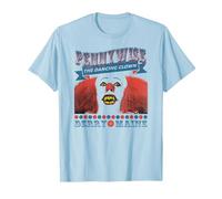 IT: TV Mini Series The Dancing Clown T-Shirt, Men, Baby Blue, 3X-Large