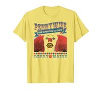 IT: TV Mini Series The Dancing Clown T-Shirt, Men, Lemon Yellow, 3X-Large