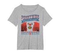 IT: TV Mini Series The Dancing Clown T-Shirt, Women's Plus, Heather Grey, 2X