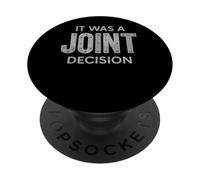 It Was A Joint Decision Riveted Typography PopSockets Adhesive PopGrip