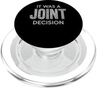 It Was A Joint Decision Riveted Typography PopSockets PopGrip for MagSafe