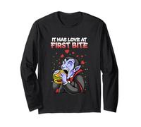 It was Love at First Bite Burger Halloween Foodie Vampire Long Sleeve T-Shirt