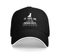 It was Me I Let The Dogs Out Unisex Peak Caps Casual Sun Visor Hats All Weather Baseball Cap for Summer Outdoor Walking