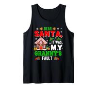 It was My Granny's Fault Xmas Candies Cookies Family Kids Tank Top