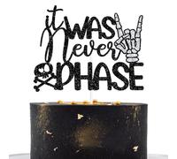 It Was Never a Phase Cake Topper, Elder Emo Birthday, What's My Age Again, Death to My Youth, Funeral Birthday for 30th 40th 50th 60th Party Decorations Supplies