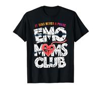 It was Never A Phase Emo Moms Club Funny Mother's Day T-Shirt, Men, Black, Small