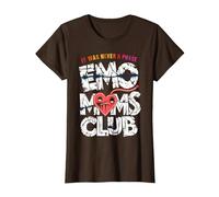 It was Never A Phase Emo Moms Club Funny Mother's Day T-Shirt, Women, Brown, XX-Large
