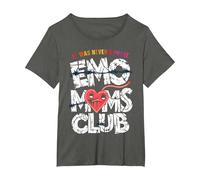 It was Never A Phase Emo Moms Club Funny Mother's Day T-Shirt, Women's Plus, Asphalt Grey, 3X