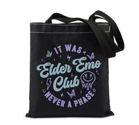 It Was Never A Phase Gift Emo Mama Gift Motherhood Gift For Mom Elder Emo Gift Pop Punk Mom Gift Tote Bag (Never A Phase UK)