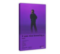 It Was Nice Knowing U Rapper Kanii Album Cover Poster Canvas Poster Bedroom Decor Landscape Office Room Decor Gift 24x36inch(60x90cm)