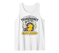It was Not Easy Peasy Lemon Squeezy - Funny Raccoon Tank Top