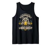 It was Not Easy Peasy Lemon Squeezy - Funny Raccoon Tank Top