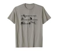 It Was the Best Of Times Ink Splat Quote Charles Dickens T-Shirt