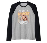It Wasn't a Phase Mom Show Jumping Equestrian Horse Raglan Baseball Tee