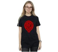 IT Women's Pennywise You´ll Float Too Cotton Boyfriend T-Shirt in Black | Size: 3XL IT Black 3XL