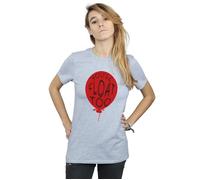 IT Women's Pennywise You´ll Float Too Cotton Boyfriend T-Shirt in Grey | Size: 2XL IT Grey 2XL